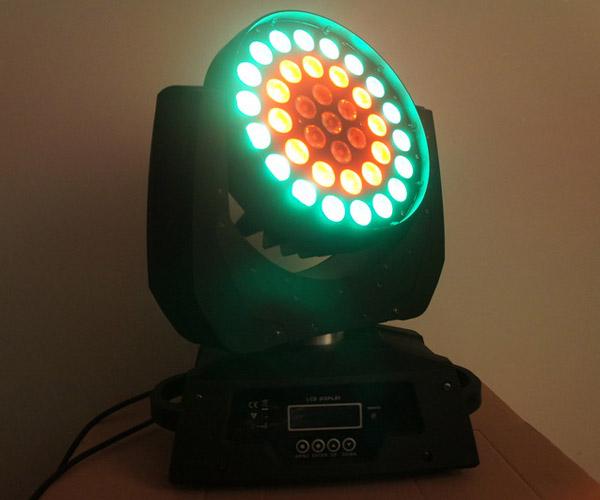 Disco DJ LED tragbare des Stadiums-Licht-LED Wäsche-bewegliche des Kopf-DMX512 Regenbogen-Effekt-Lichter